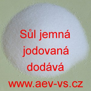 Sůl jemná jodovaná